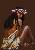 Girl and Sulu Fine Art Print